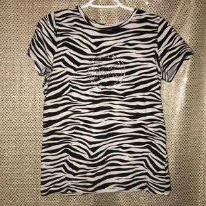 Zebra Print Michael Kors T-shirt